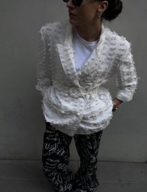 White bow blazer (Pre-order)