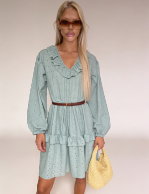 Mint cotton dress