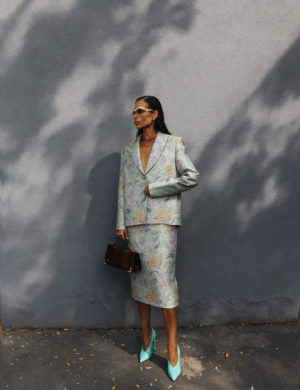 Mint jacquard