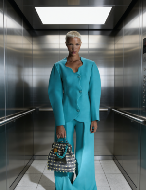 Turquoise Sculpted Suit