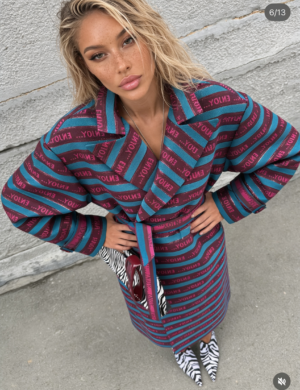 Enjoy jacquard trench